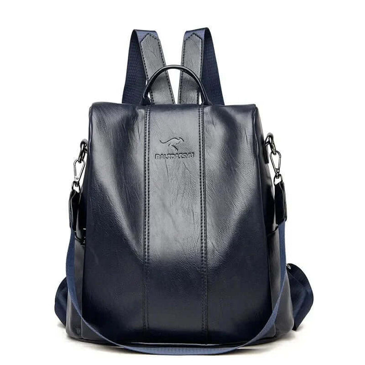 Damen-Lederrucksack mit Diebstahlschutz