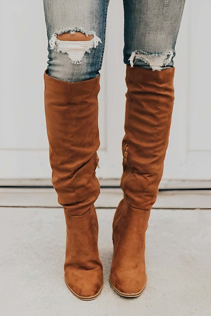 Elegante Damenstiefel aus Hochwertigem Leder