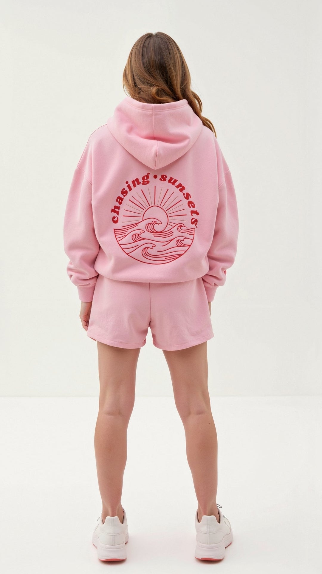 Abigail Kapuzenpullover mit tropischer Stickerei auf dem Rücken, eleganter Style, komfortabel mit großer Kapuze.