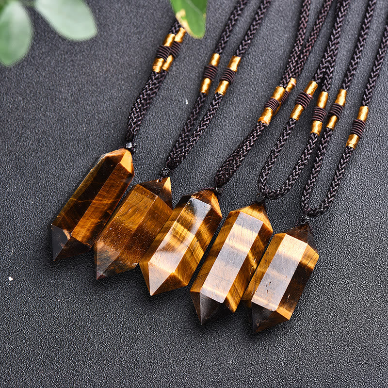 "Amethyst Kristall Halskette Hexagon-Design, violette Töne, spirituell, elegant, Heilende Energie, Balance und Ruhe"