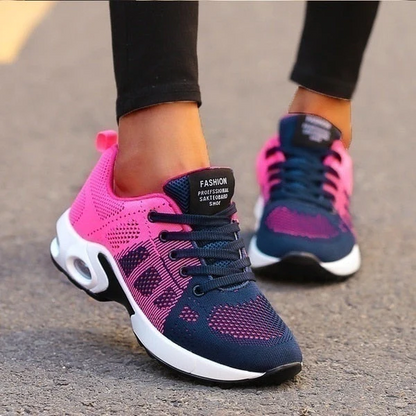 "Amy Damen Sneaker, orthopädisch, blau, atmungsaktiv, bequeme Wolloberfläche, Gummisohle für Damenkomfort"