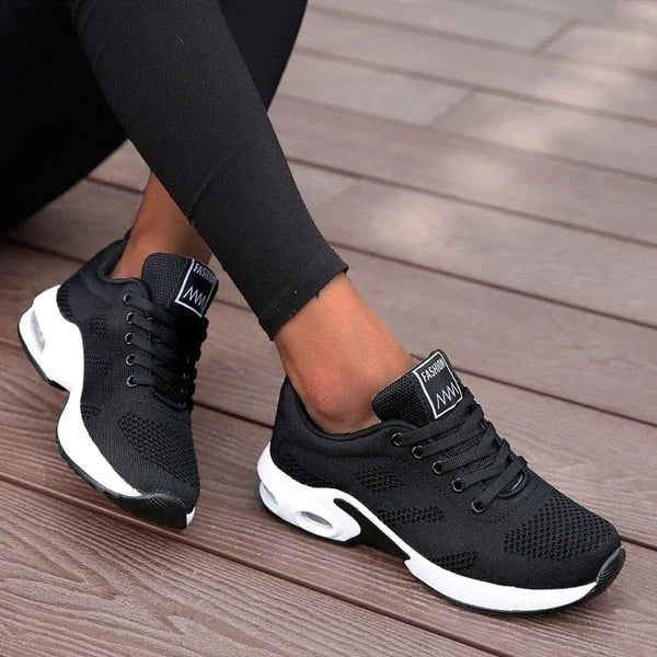 "Amy Damen Sneaker, orthopädisch, blau, atmungsaktiv, bequeme Wolloberfläche, Gummisohle für Damenkomfort"