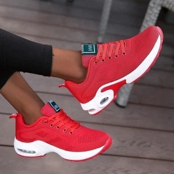 "Amy Damen Sneaker, orthopädisch, blau, atmungsaktiv, bequeme Wolloberfläche, Gummisohle für Damenkomfort"