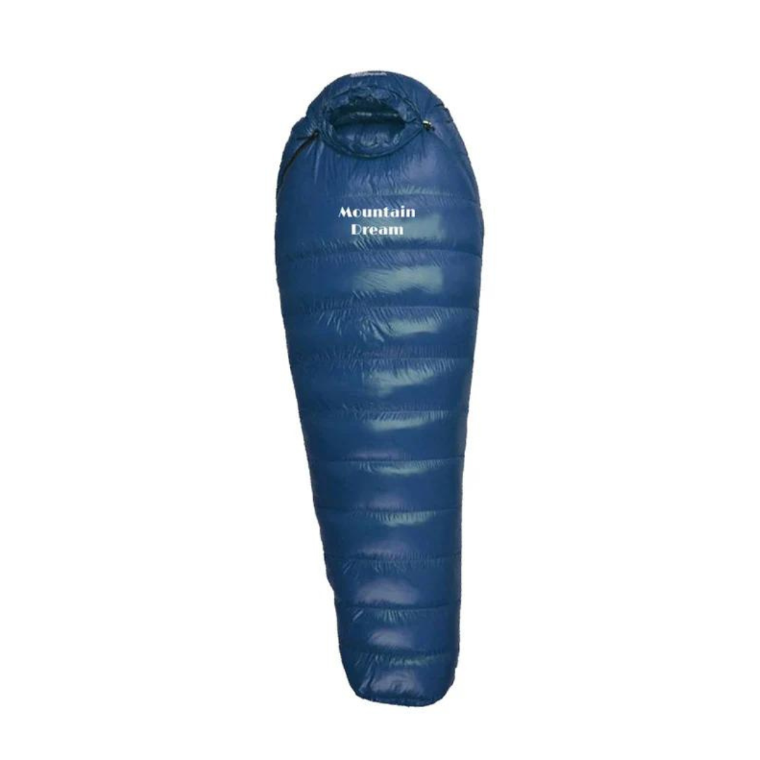 "ArcticNest Winterschlafsack, 210x80cm, weiß, isolierte Kapuze, Entendaunen, ideales Outdoor-Zubehör für Winterabenteuer"