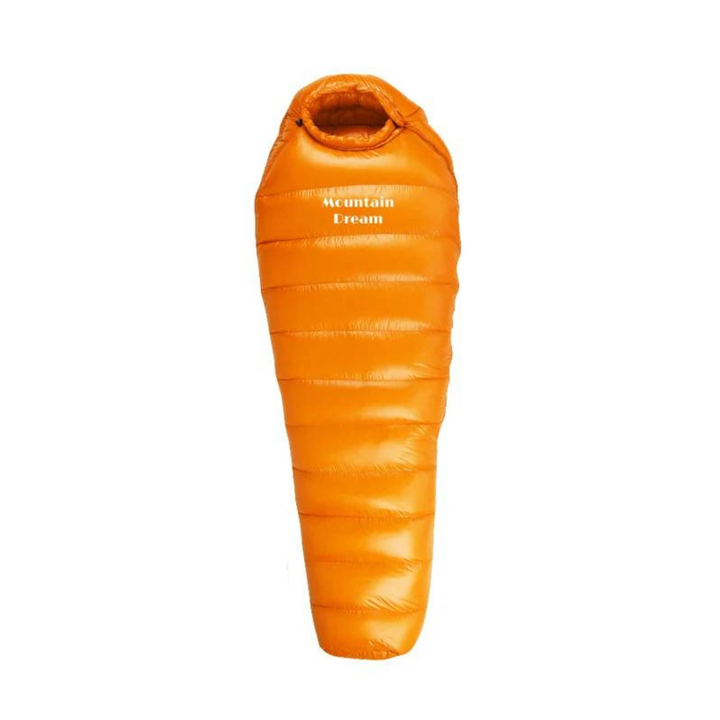 "ArcticNest Winterschlafsack, 210x80cm, weiß, isolierte Kapuze, Entendaunen, ideales Outdoor-Zubehör für Winterabenteuer"