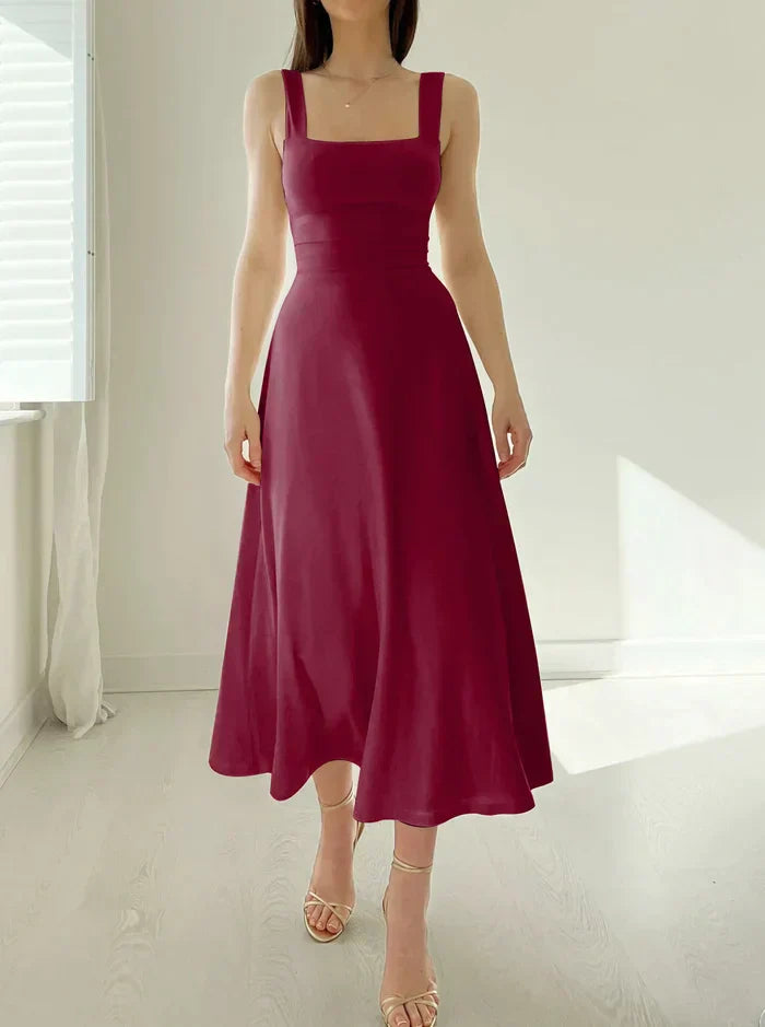 Ärmelloses Damen-Sommerkleid, elegant und vielseitig in A-Linie mit schmeichelnder Passform, für stilvolle Anlässe.