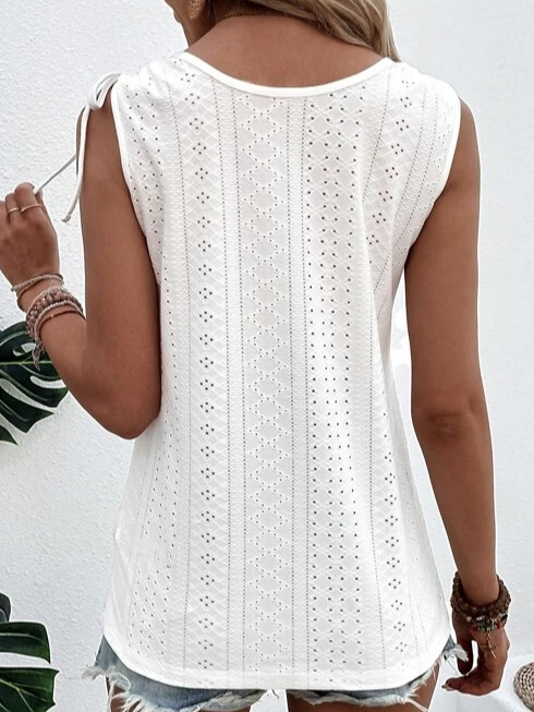 "Ärmelloses Damen-Tanktop, atmungsaktives Sommerdesign in diversen Farben, perfekte Passform für stilvolle Auftritte."
