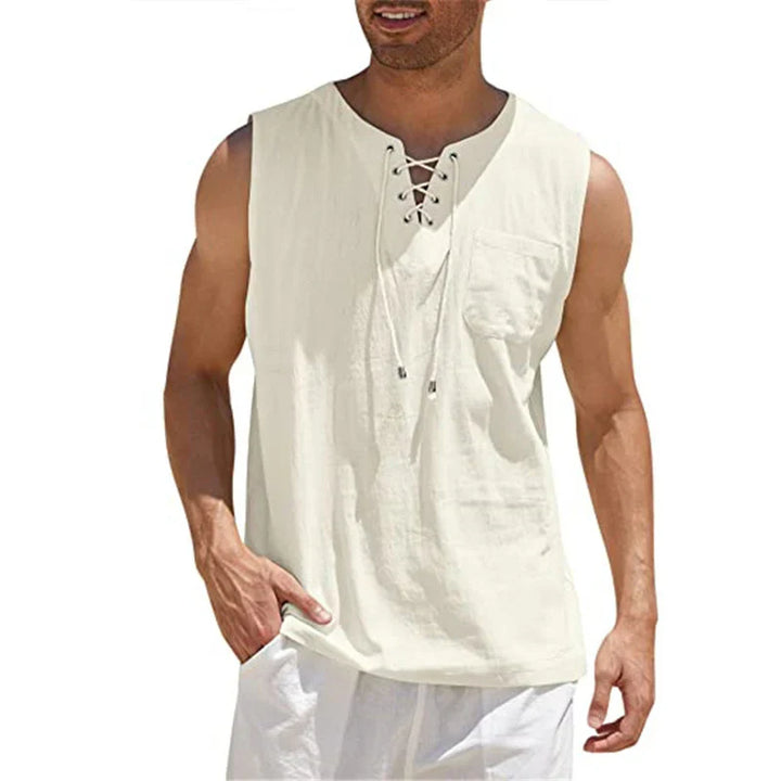 Ärmelloses Herren Tanktop, leicht und atmungsaktiv. Perfekt für Sommer, Sport und Freizeit, in modernem Design.