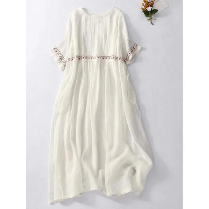 Ärmelloses Midi-Abendkleid Damen in fließendem Design, schmeichelnde Silhouette, ideal für formelle Anlässe.