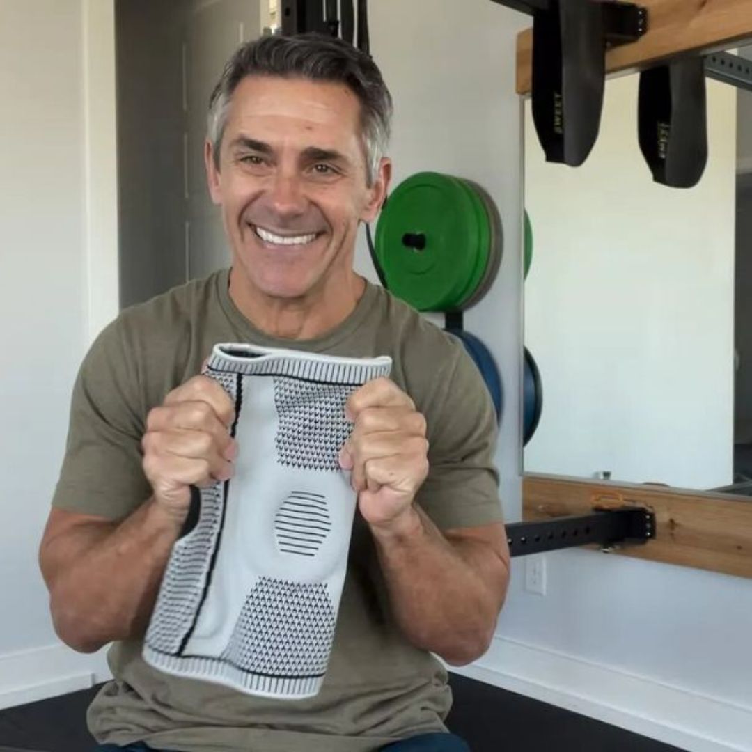 Atmungsaktive, elastische Kniebandage zur Schmerzlinderung und Stabilität, ideal für Sport und Alltag, komfortabel und unters