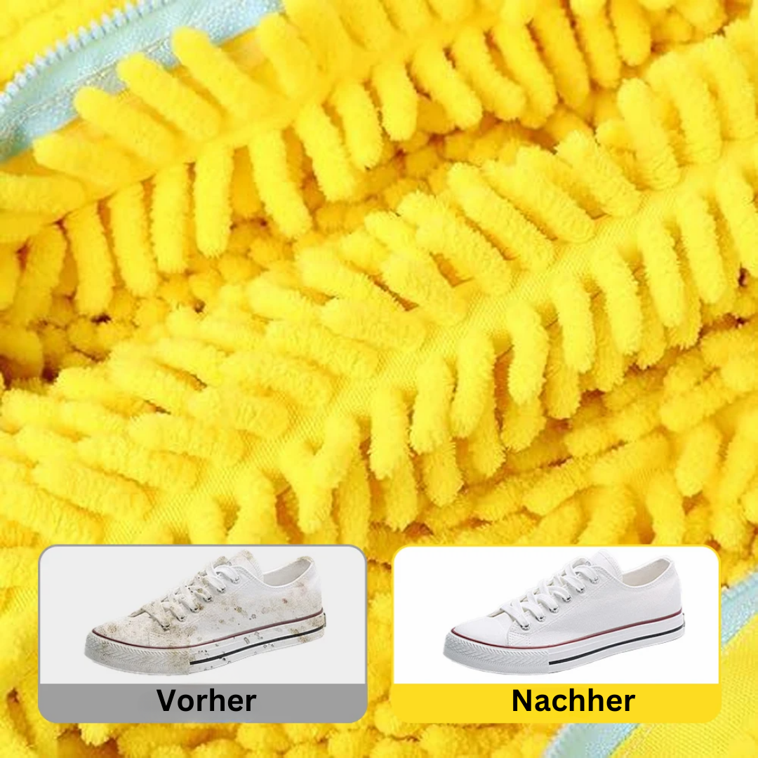 "Atmungsaktive Schuhreinigungstasche für Waschmaschine, schützt und pflegt verschiedene Schuharten, robust und sicher."