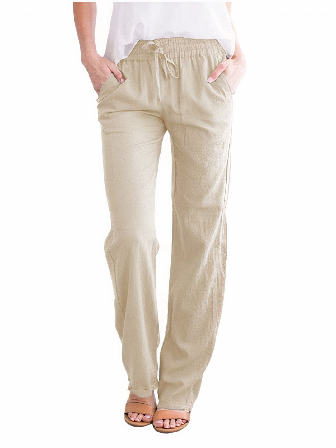"Atmungsaktive Sommerhose für Damen in elegantem Design, leicht, luftdurchlässig für maximalen Komfort an heißen Tagen."