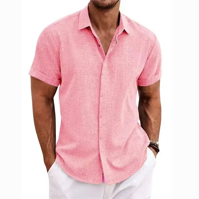 "Atmungsaktives Sommer Polo-Shirt für Herren in elegantem Design, ideal für warme Tage, erhältlich in vielen Farben."