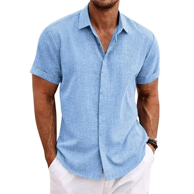 "Atmungsaktives Sommer Polo-Shirt für Herren in elegantem Design, ideal für warme Tage, erhältlich in vielen Farben."