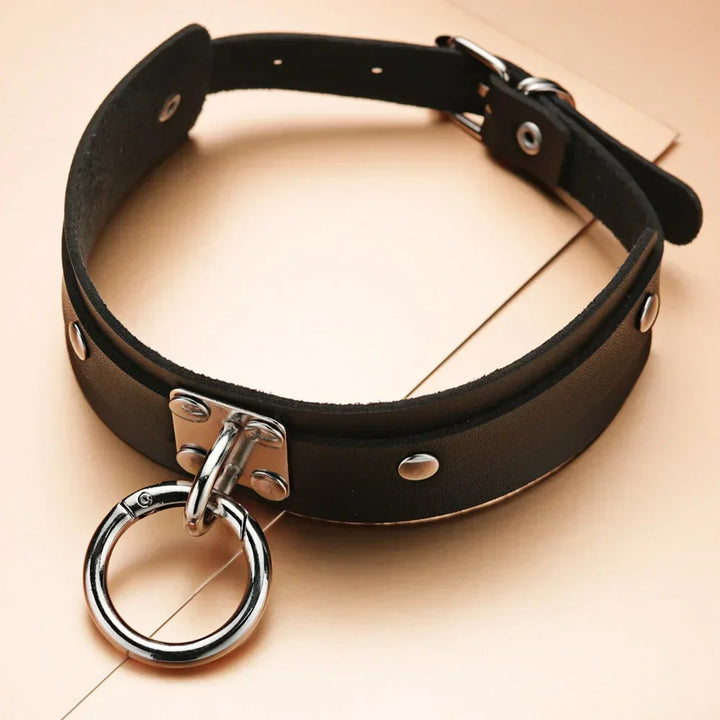 Auffälliger Choker im modernen Punk-Stil, elegante Gliederkette, rundes Design, Zinklegierung, vielseitiges Accessoire.