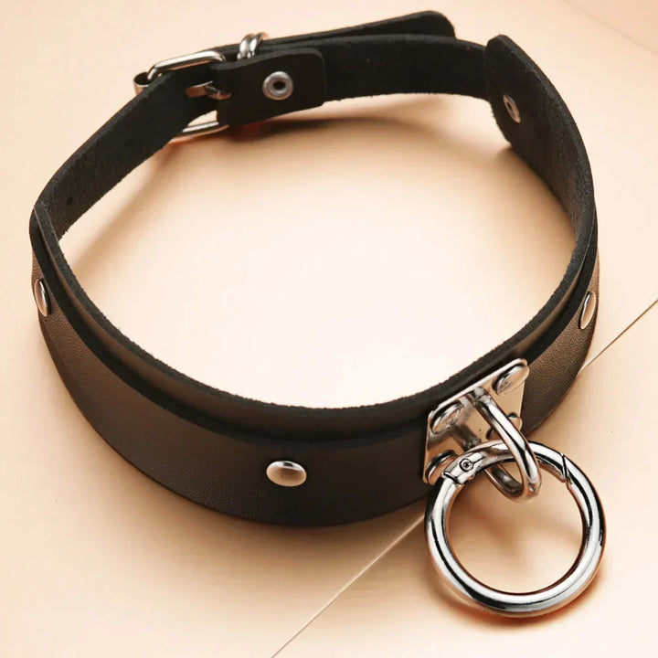 Auffälliger Choker im modernen Punk-Stil, elegante Gliederkette, rundes Design, Zinklegierung, vielseitiges Accessoire.