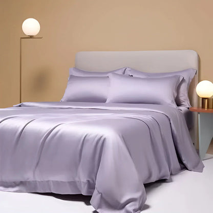 "Bambus-Bettwäsche in elegantem Design, weich, nachhaltig und komfortabel für luxuriösen Schlafkomfort."