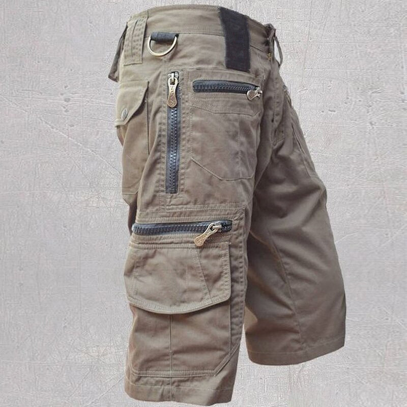 Bequeme Cargo-Shorts für Männer, atmungsaktiv, mit mehreren Taschen, ideal für Outdoor-Aktivitäten und Sommerabenteuer.
