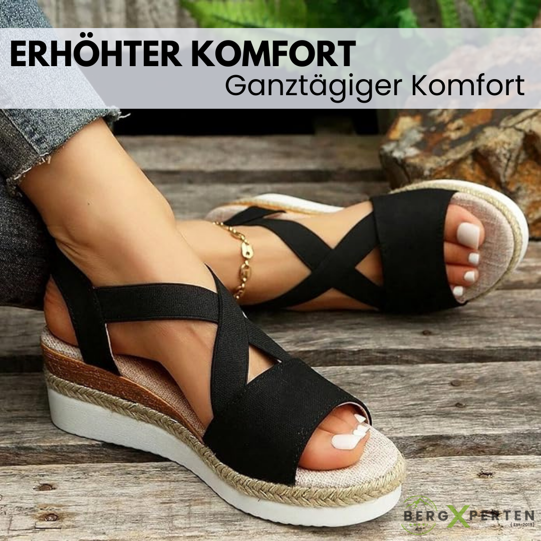 "Bequeme Damen-Sandalen in Beige, ergonomisch, rutschfeste Sohle, für schmerzfreie Schritte und modischen Komfort."