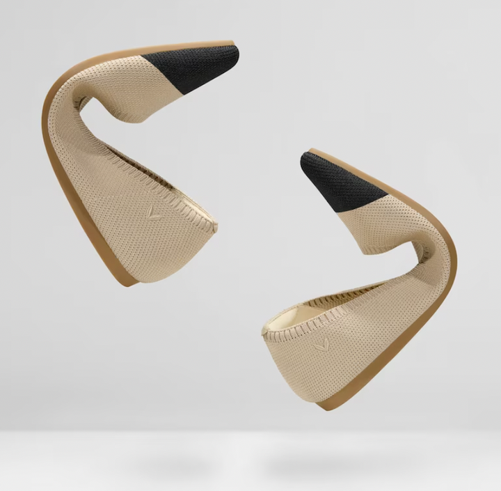 Bequeme Damen-Sandalen, sommerliche Fußbettsandalen in Beige-Schwarz, ideal für Alltag und besondere Anlässe.