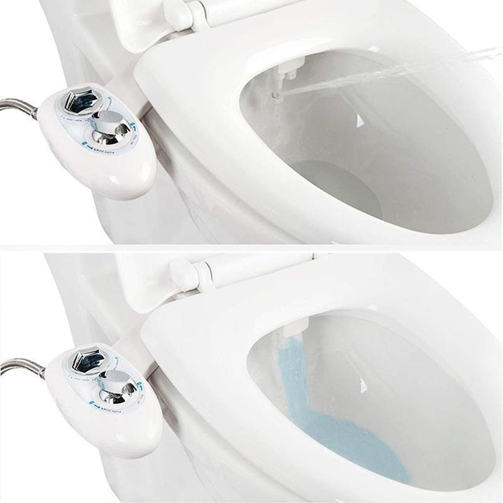"Bidet Toilettenaufsatz mit Edelstahl-Aufsatz und selbstreinigenden Düsen zur einfachen Montage und effizienten Reinigung"