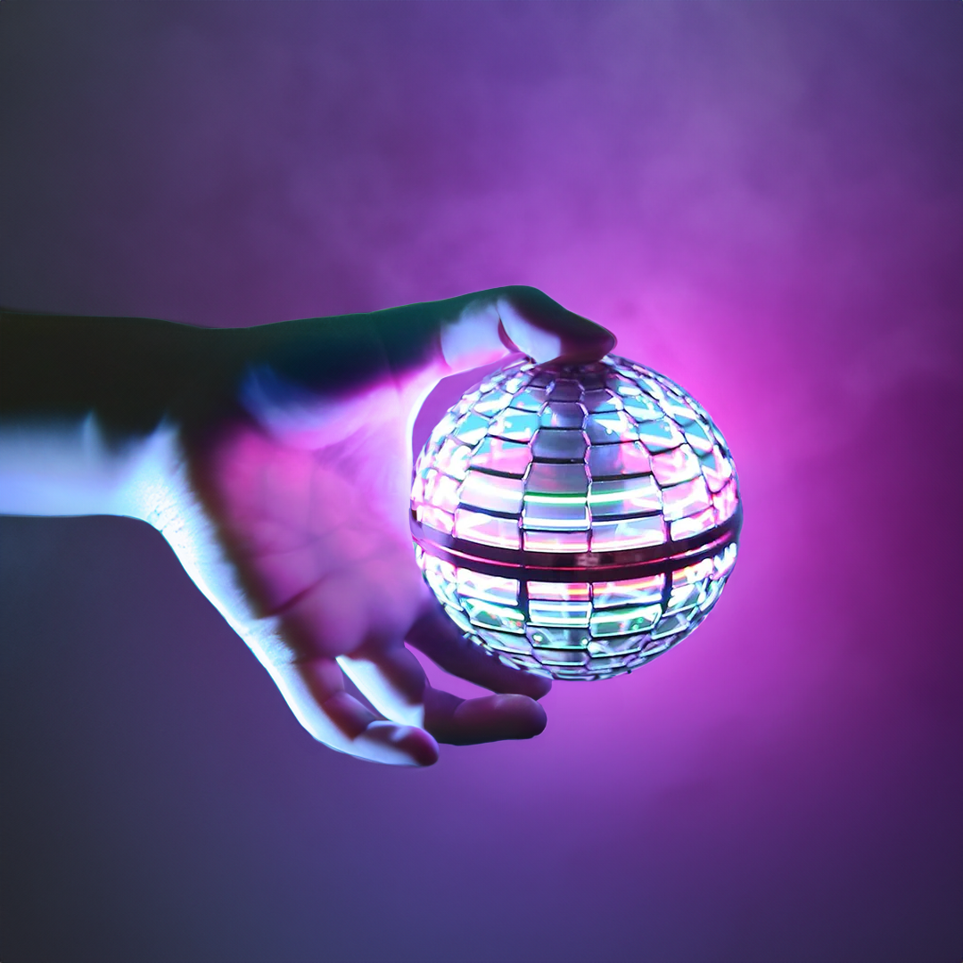 "Blauer und roter Flying Orb Ball, schwebendes Spielzeug für drinnen und draußen, innovativer Schwebeball, kinderfreundlich"