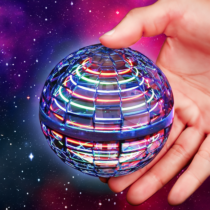 "Blauer und roter Flying Orb Ball, schwebendes Spielzeug für drinnen und draußen, innovativer Schwebeball, kinderfreundlich"