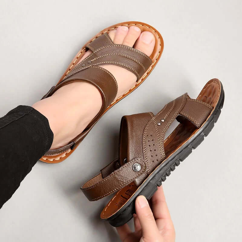 Bequeme Herren Ledersandalen für entspannte Tage