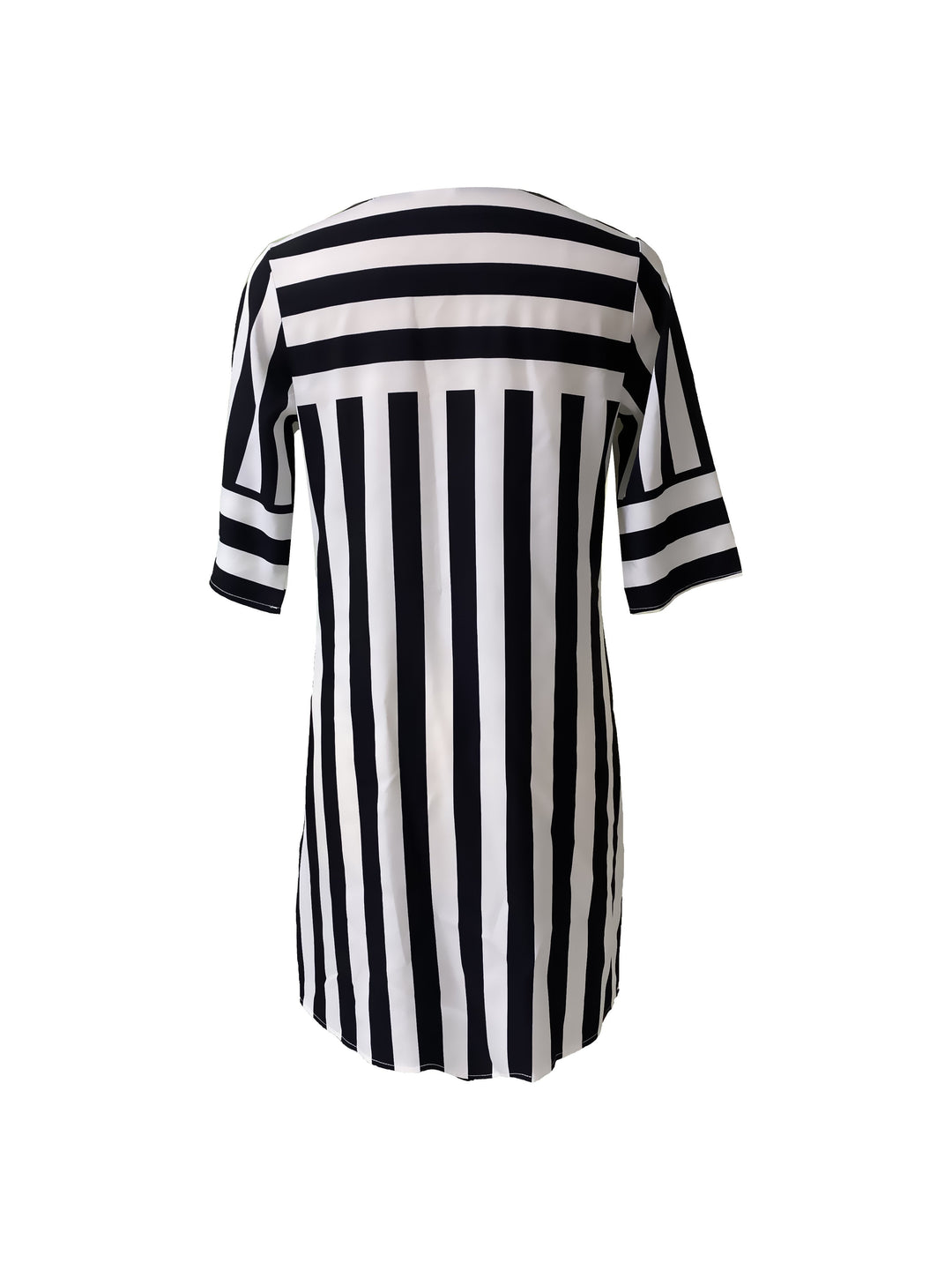 "Charmantes Damen-Sommerkleid mit zeitlosem Streifenmuster, Mini-Silhouette, atmungsaktivem Material für stilvolle Sommerlook