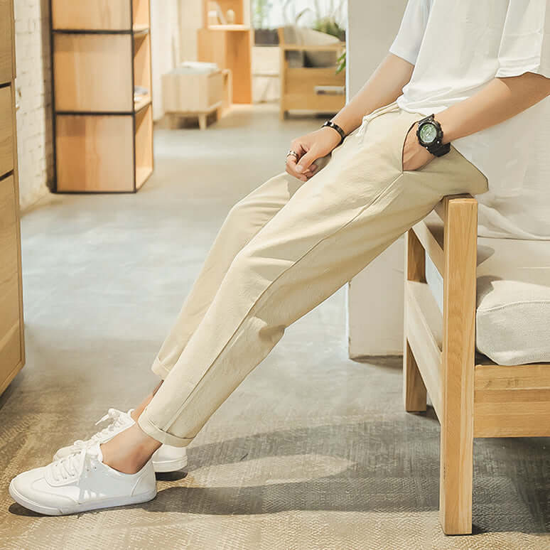 Leichte Herren-Baumwollhose - Komfort und Stil