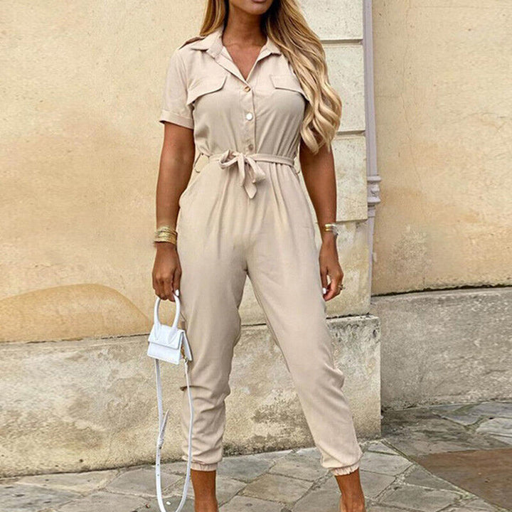 "Damen Jumpsuit elegant und vielseitig, atmungsaktives Material, lockere Passform, für schicke Anlässe und Freizeit geeignet.