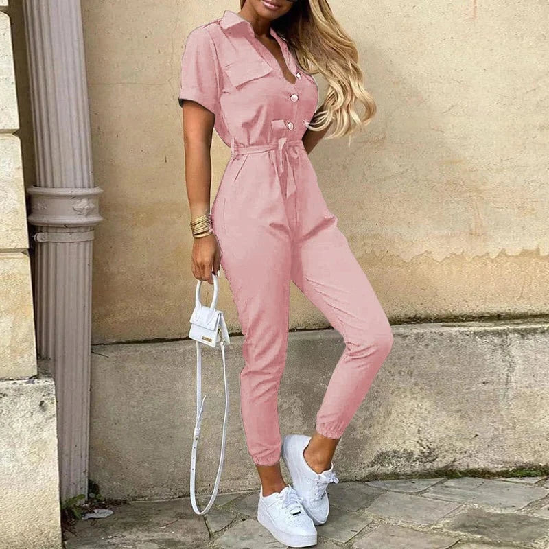 "Damen Jumpsuit elegant und vielseitig, atmungsaktives Material, lockere Passform, für schicke Anlässe und Freizeit geeignet.