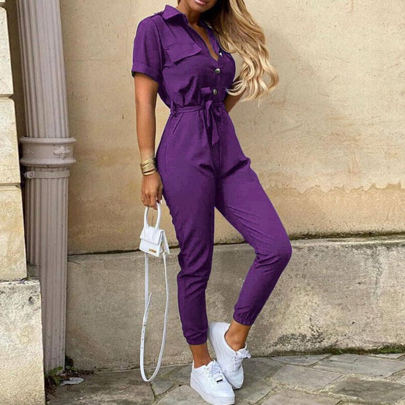 "Damen Jumpsuit elegant und vielseitig, atmungsaktives Material, lockere Passform, für schicke Anlässe und Freizeit geeignet.