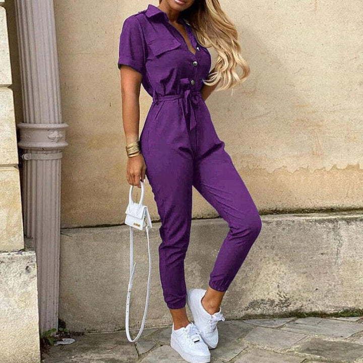 "Damen Jumpsuit elegant und vielseitig, atmungsaktives Material, lockere Passform, für schicke Anlässe und Freizeit geeignet.