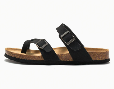 "Damen orthopädische Sandalen mit verstellbaren Riemen, bequeme EVA-Sohle, beige Struktur, optimal für lange Spaziergänge."