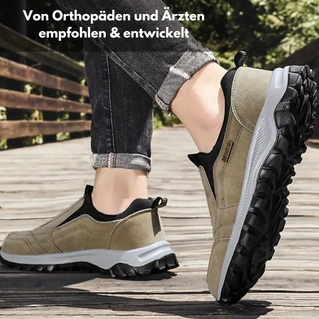 "Damen Orthopädische Schuhe, ergonomisch, atmungsaktiv, Sneaker, blaues Design. Komfort und Stil für ganztägigen Halt."