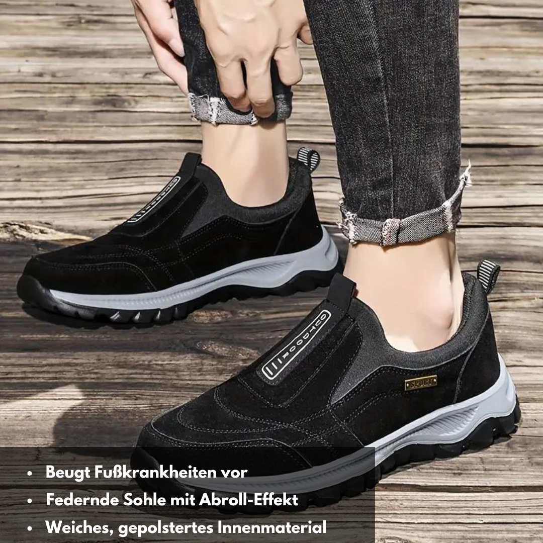 "Damen Orthopädische Schuhe, ergonomisch, atmungsaktiv, Sneaker, blaues Design. Komfort und Stil für ganztägigen Halt."