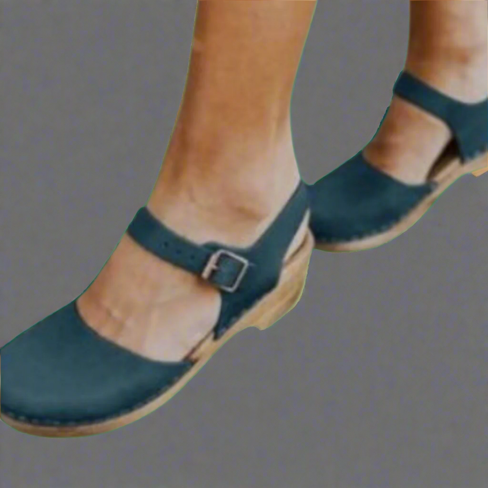 "Damen Plateau Sandalen mit ergonomischer Plateausohle, elegantes Design, beige Riemen, ideal für Komfort und Stil."