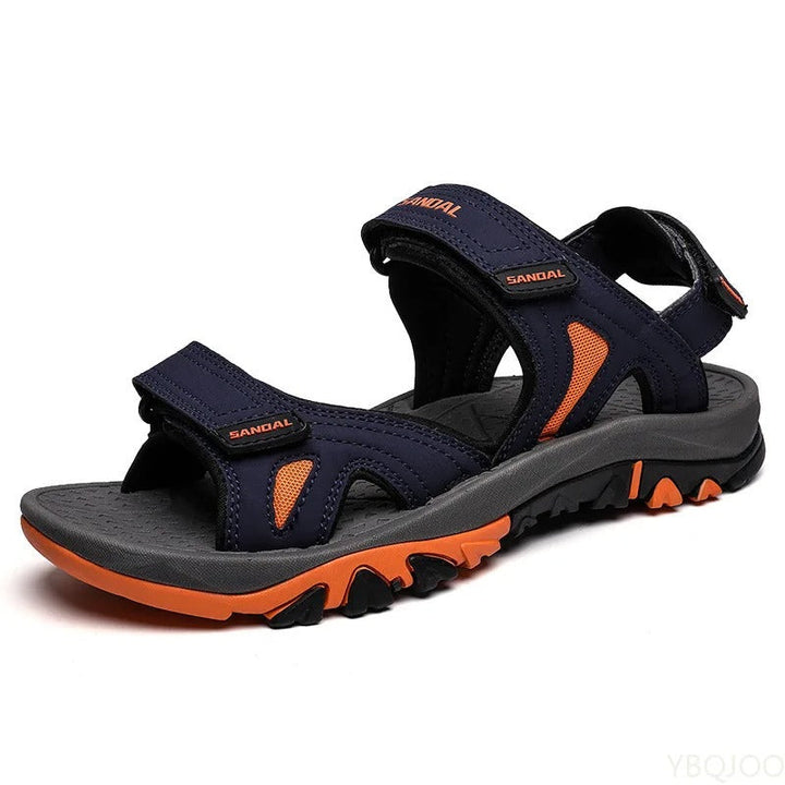 "Damen Sandalen, ergonomisch geformt, rutschfest, robust, ideal für Alltag in Armeegrün, Dunkelblau oder Schwarz."