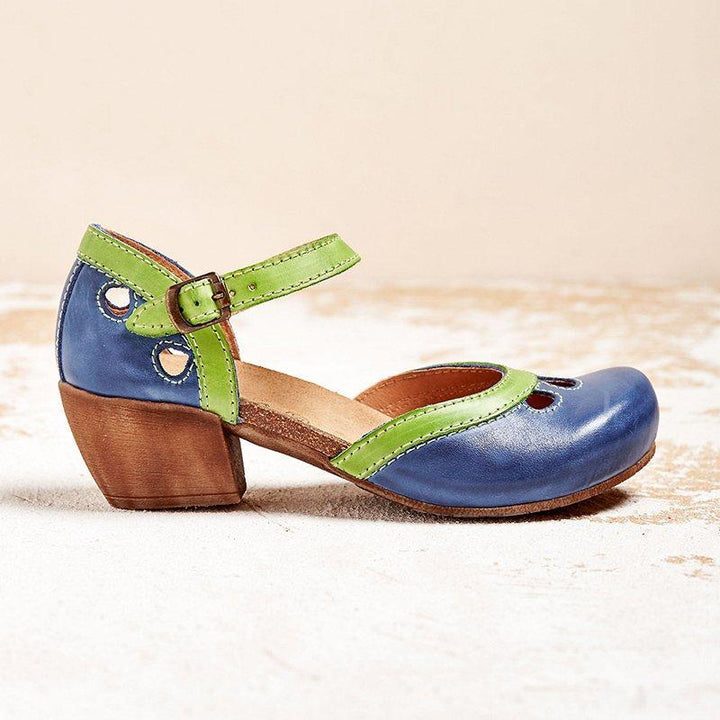 Damen Sandalen mit Fußwölbungsunterstützung, ergonomisches Design, in stilvollem Blau, ideal für Komfort und Haltung.