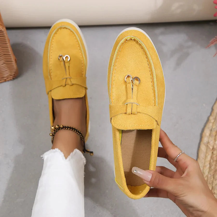 "Damen Slip-On Halbschuhe, rutschfeste Sohle, lässiger Stil, leicht, flexibel, komfortabel, ideal für jede Gelegenheit."