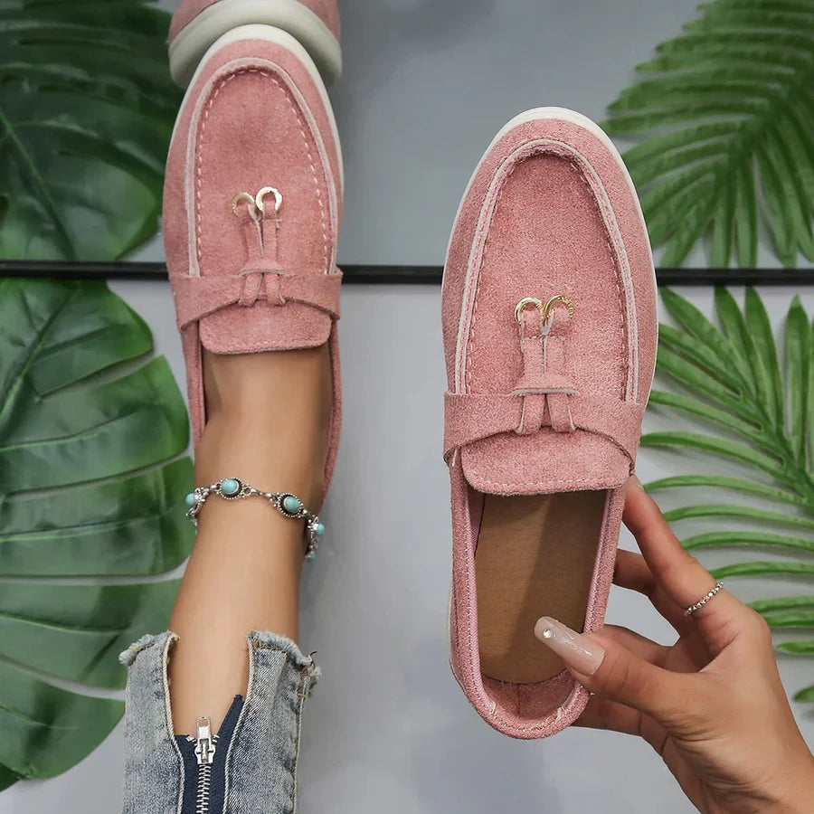 "Damen Slip-On Halbschuhe, rutschfeste Sohle, lässiger Stil, leicht, flexibel, komfortabel, ideal für jede Gelegenheit."