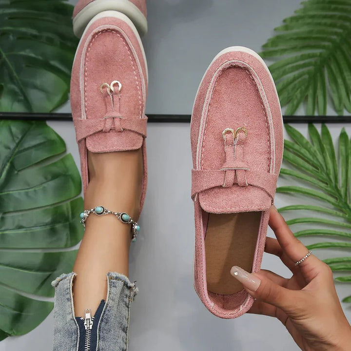 "Damen Slip-On Halbschuhe, rutschfeste Sohle, lässiger Stil, leicht, flexibel, komfortabel, ideal für jede Gelegenheit."