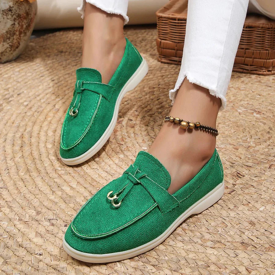 "Damen Slip-On Halbschuhe, rutschfeste Sohle, lässiger Stil, leicht, flexibel, komfortabel, ideal für jede Gelegenheit."