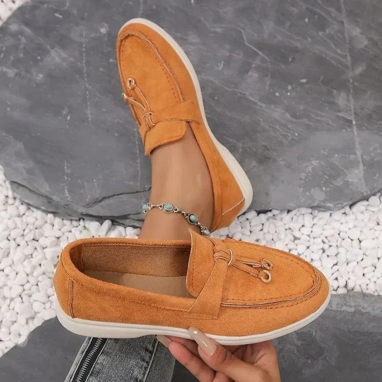 "Damen Slip-On Halbschuhe, rutschfeste Sohle, lässiger Stil, leicht, flexibel, komfortabel, ideal für jede Gelegenheit."