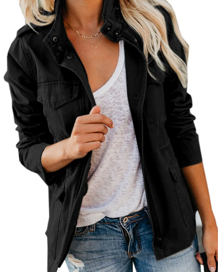 "Damen Sommerjacke elegant, leicht, vielseitig, beige, zeitloses Design, ideal für jede Gelegenheit, modisch und komfortabel"