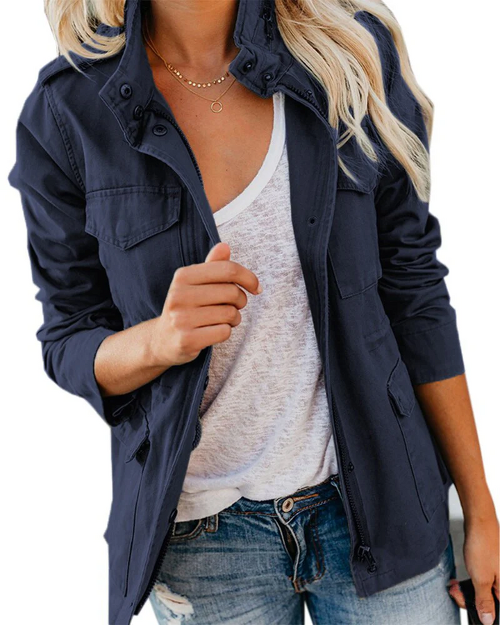 "Damen Sommerjacke elegant, leicht, vielseitig, beige, zeitloses Design, ideal für jede Gelegenheit, modisch und komfortabel"