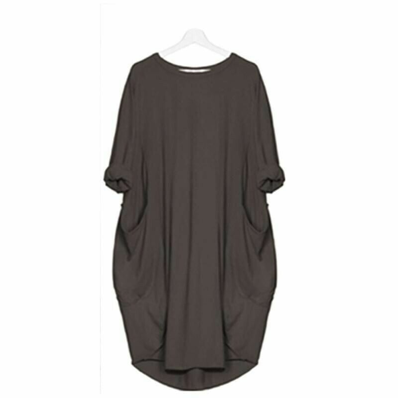 Damen Sommerkleid in lockerer Passform mit Rundhalsausschnitt, elegantes Design, ideal für Sommerausflüge.