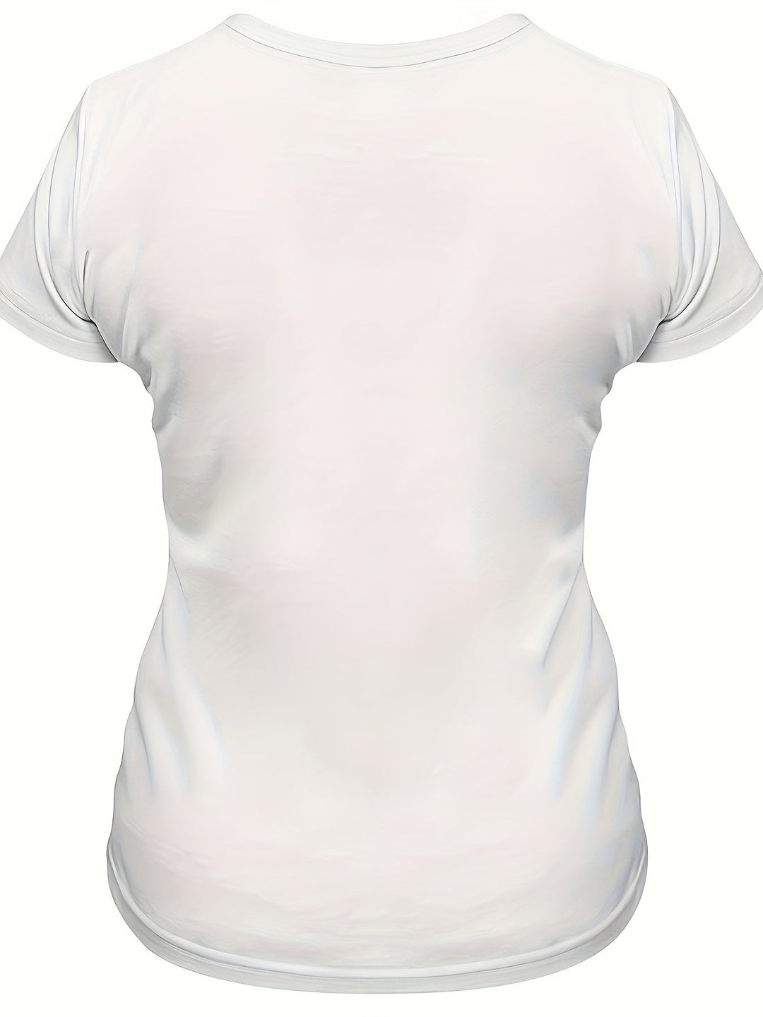 "Damen T-Shirt mit kreativem Hühnerdruck, Rundhalsausschnitt, Kurzarm, bequemer Stoff, perfekt für den Sommer."