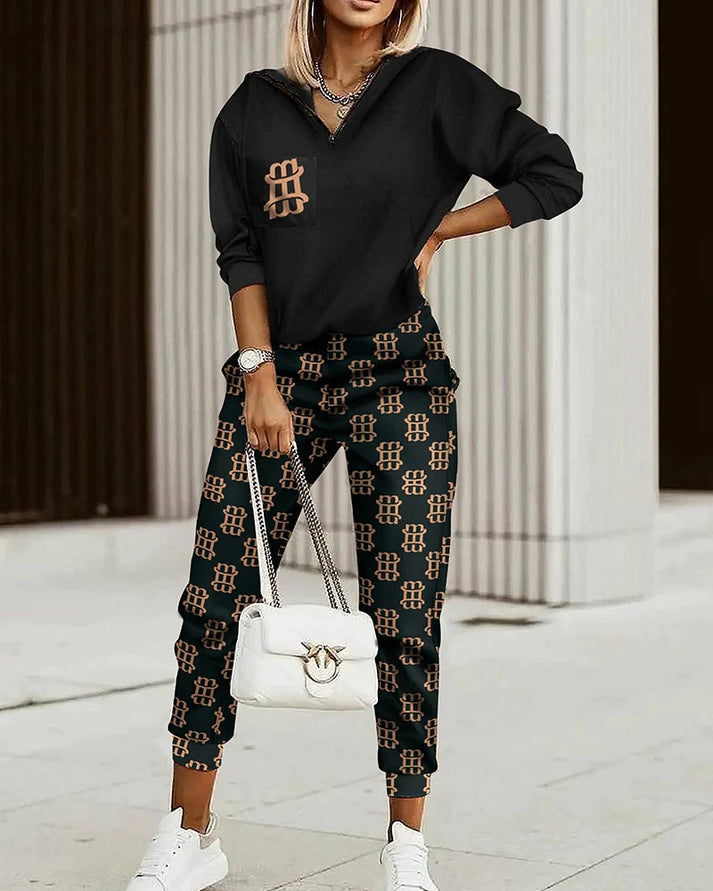 "Damen-Trainingsanzug, atmungsaktiv, modisch, in verschiedenen Farben, perfekte Passform für Sport und Freizeit."